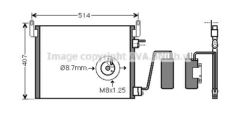 AVA QUALITY COOLING Конденсатор, кондиционер OL5452D